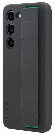 Samsung Galaxy S23 Silicone Cover husă cu cordon (Negru)