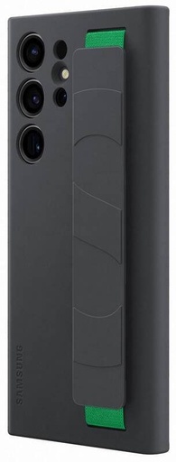 Samsung Galaxy S23 Ultra Silicone Cover husă cu cordon (Negru)