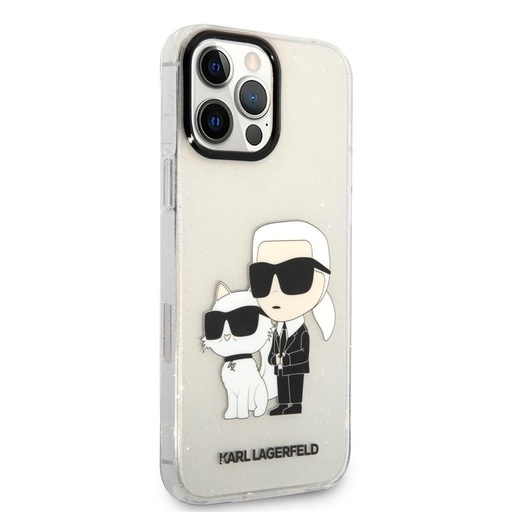 Apple iPhone 13 Pro Max Karl Lagerfeld IML Glitter Karl and Choupette NFT husă (Transparent) – KLHCP13XHNKCTGT