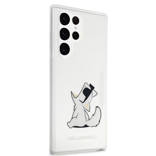 Samsung Galaxy S23 Ultra Karl Lagerfeld PC/TPU Choupette Eat husă (Transparent) – KLHCS23LCFNRC