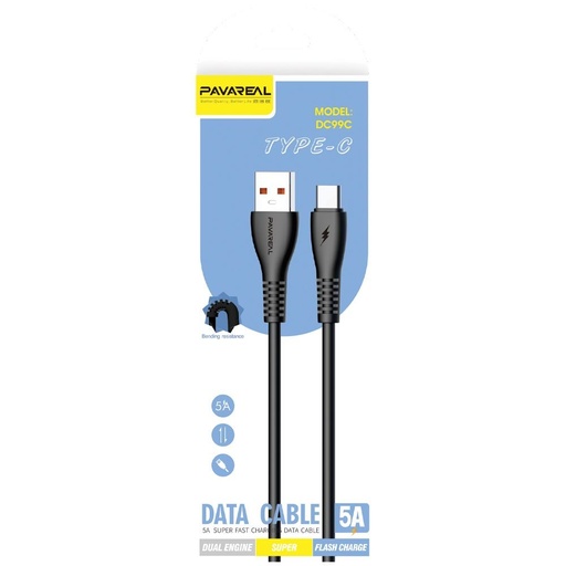 Pavareal DC99C type-C cablu negru
