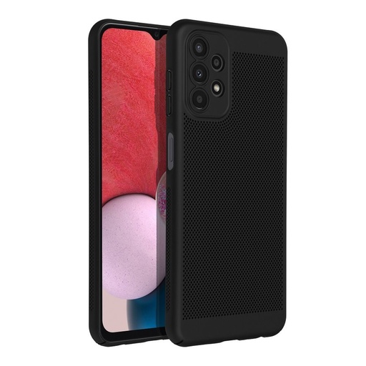 Samsung Galaxy A13 4G Breezy perforat plastic husă spate (Negru)