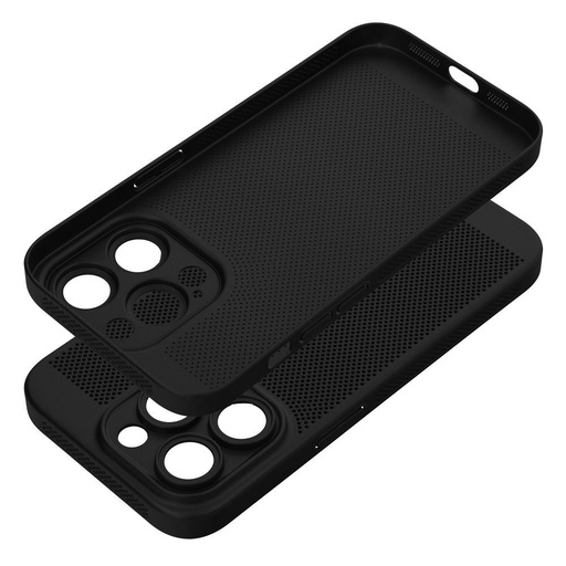 Apple iPhone 14 Pro Breezy perforat plastic husă spate (Negru)