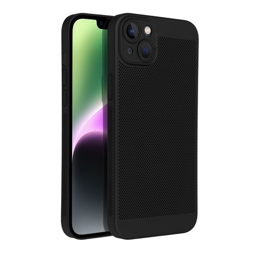 Apple iPhone 14 Plus Breezy perforat plastic husă spate (Negru)