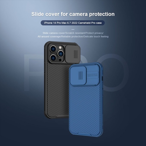 Apple iPhone 14 Pro Max Nillkin Camshield Pro husă spate (Negru)