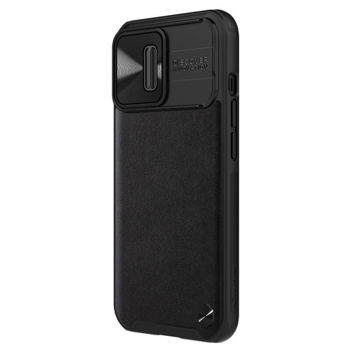 Apple iPhone 13 Pro Nillkin CamShield Leather husă spate (Negru)