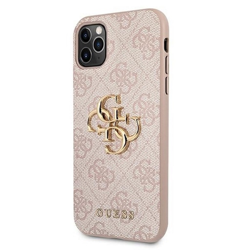 Apple iPhone 11 Pro Guess 4G Big Metal Logo husă (Roz) - GUHCN584GMGPI