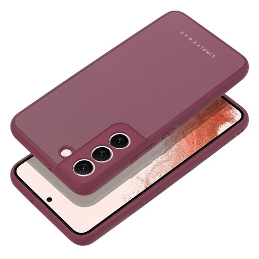 Samsung Galaxy S22 Plus Roar mat sticlă husă spate (Bordo)