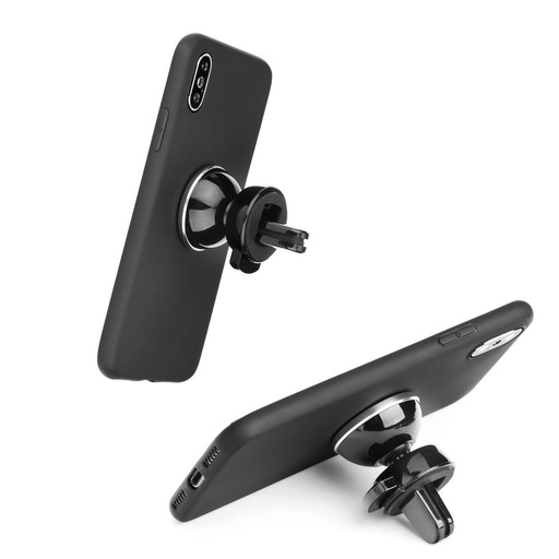 Xiaomi Redmi Note 12 Pro Plus 5G liquid silicone magnetic suport auto compatibil husă spate (Negru)