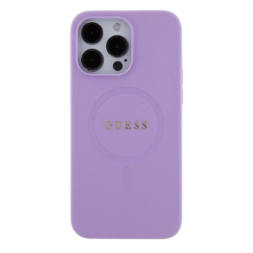 Apple iPhone 15 Pro Max Guess PU Saffiano MagSafe husă (Mov) - GUHMP15XPSAHMCU