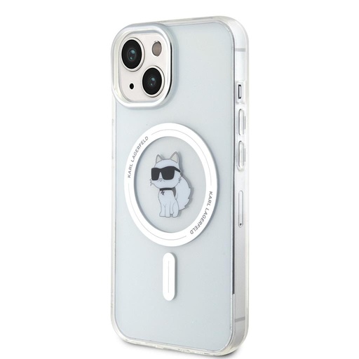 Apple iPhone 15 Karl Lagerfeld IML Iconic MagSafe husă (Transparent) – KLHMP15SHFCKNOT