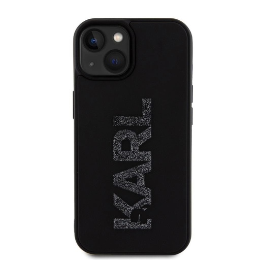 Apple iPhone 15 Karl Lagerfeld 3D Glitter Karl husă (Negru) – KLHCP15S3DMBKCK