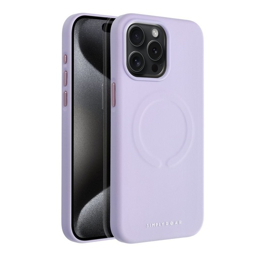 Apple iPhone 15 Pro Max Roar Leather magsafe husă spate (Mov)