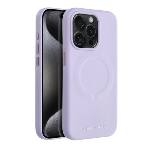 Apple iPhone 15 Pro Roar Leather magsafe husă spate (Mov)