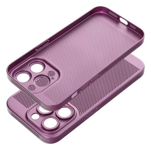 Apple iPhone 15 Plus Breezy perforat plastic husă spate (Mov)