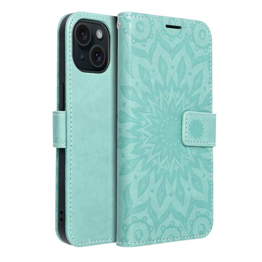 Apple iPhone 15 Forcell MEZZO cu clapetă husă (Verde)