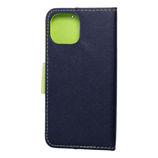 Apple iPhone 15 Fancy book husă tip carte (albastru-lime)