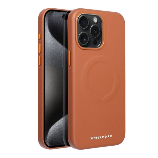 Apple iPhone 15 Pro Max Roar Leather magsafe husă spate (Maro)