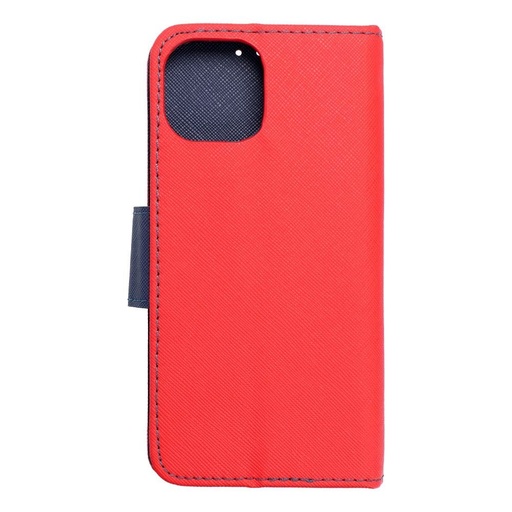 Apple iPhone 15 Fancy book husă tip carte (roșu-albastru)
