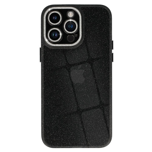 Apple Iphone 11 liquid glitter camera husă spate (Negru)