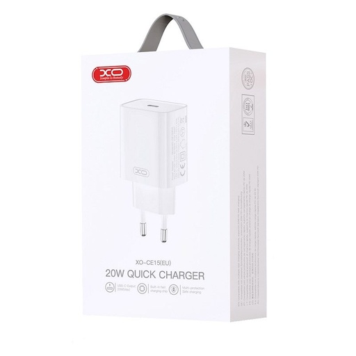 XO CE15 PD 20W încărcător rapid (Alb) – USB-C conector