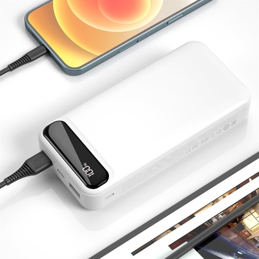 XO PR136 power bank 20000 mAh (Alb)
