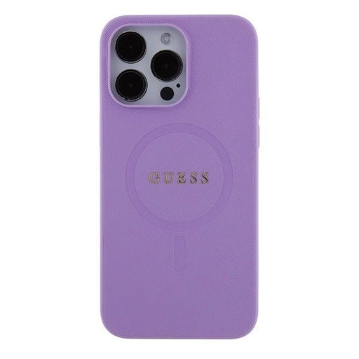 Apple iPhone 15 Pro Guess PU Saffiano MagSafe husă (Mov) - GUHMP15LPSAHMCU