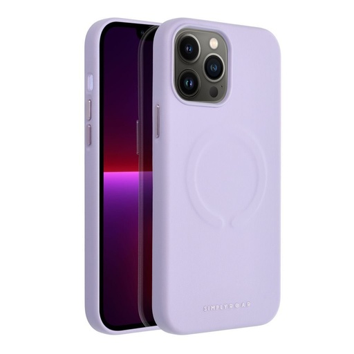 Apple iPhone 13 Pro Max Roar Leather magsafe husă spate (Mov)