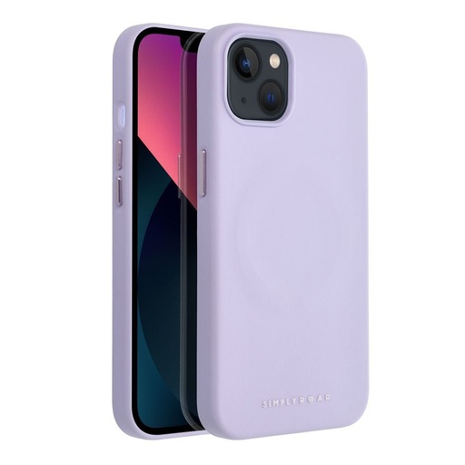 Apple iPhone 13 Roar Leather magsafe husă spate (Mov)