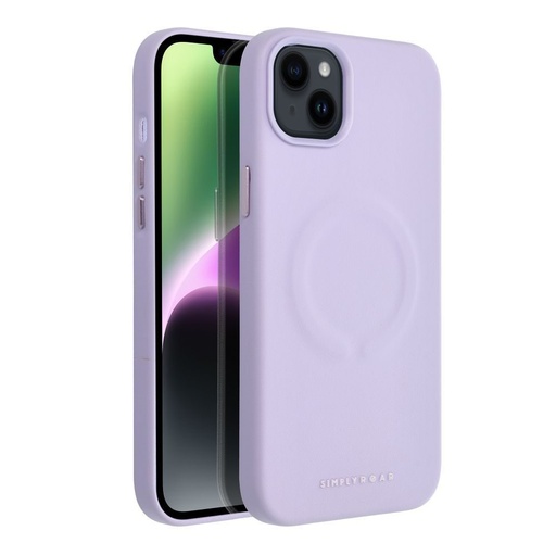 Apple iPhone 14 Plus Roar Leather magsafe husă spate (Mov)