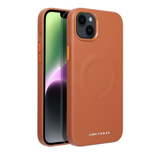 Apple iPhone 14 Plus Roar Leather magsafe husă spate (Maro)