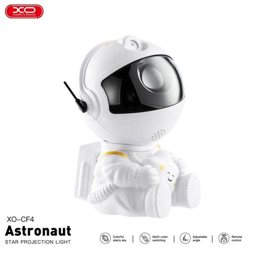 XO CF4 Projektor lampă Astronaut, alb