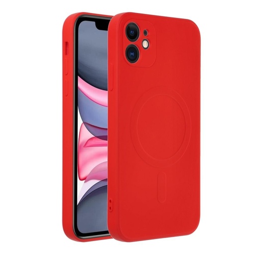 Apple iPhone 11 Silicone mag cover magsafe husă spate (Roșu)