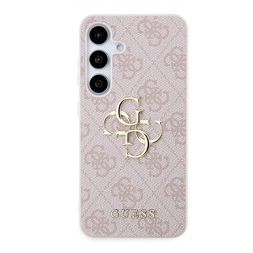 Samsung Galaxy S24 Guess PU 4G Metal Logo husă (Roz) - GUHCS24S4GMGPI