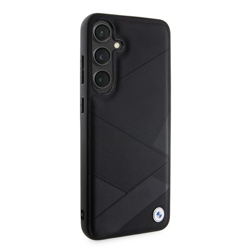 Samsung Galaxy S24+ BMW Signature Leather husă – Metal Logo (Negru) - BMHCS24M23RCGPK