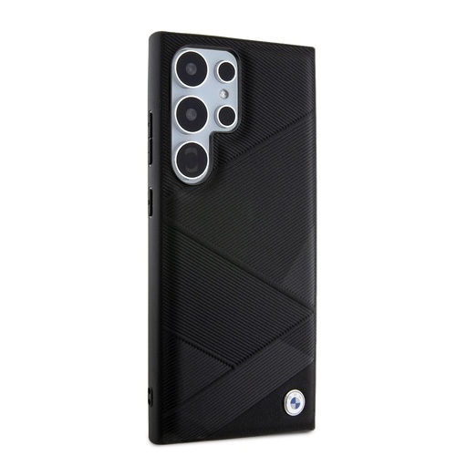 Samsung Galaxy S24 Ultra BMW Signature Leather husă – Metal Logo (Negru) - BMHCS24L23RCGPK