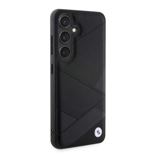 Samsung Galaxy S24 BMW Signature Leather husă – Metal Logo (Negru) - BMHCS24S23RCGPK