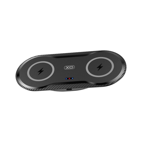 XO WX025 2 az 1-ben de birou fără fir încărcător (Negru) – 20W, 2 telefon simultan încărcare