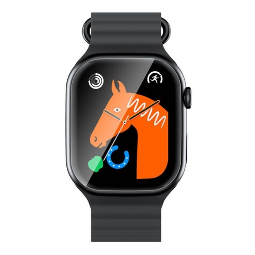 XO W8 PRO ceas inteligent (Negru) – ceas sport, preluare apel, fără fir încărcare