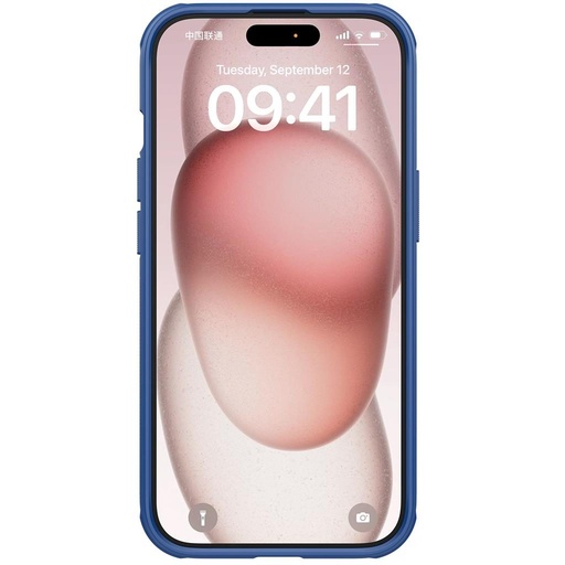 Apple iPhone 15 Nillkin Super Frosted Shield Pro husă spate (albastru)
