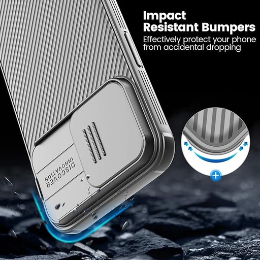 Apple iPhone 15 Pro Max Nillkin Camshield Pro husă spate (Gri)