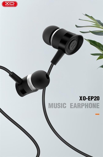 XO EP20 cu fir căști, cu microfon, 3,5mm Jack cu conector negru