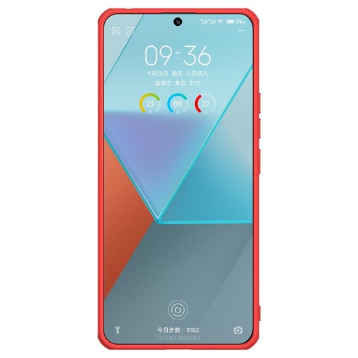 Xiaomi Redmi Note 13 Pro 5G Nillkin Super Frosted Shield Pro husă spate (Roșu)