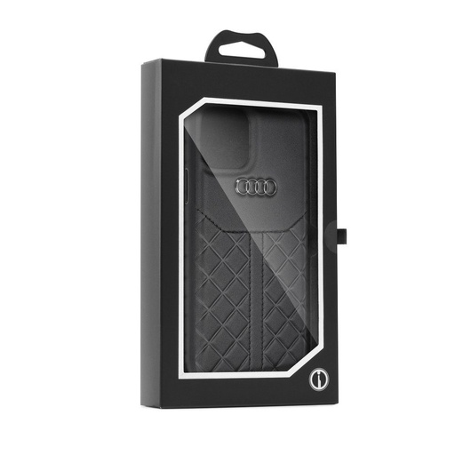 Apple iPhone 11 Pro AUDI leather premium husă spate, (Negru) - AAU-TPUPCIP11-Q8/D1-BK