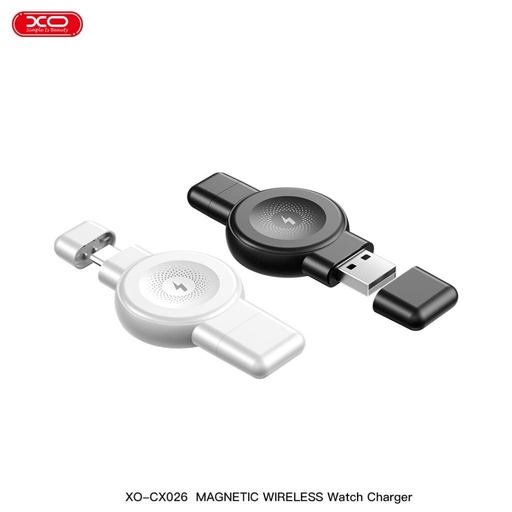 XO CX026 fără fir Samsung & Apple watch ceas inteligent încărcător (Alb)