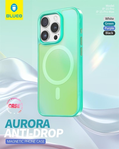Apple iPhone 15 Pro BLUEO APE Aurora magsafe husă spate (Verde)