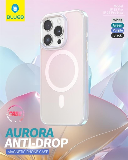 Apple iPhone 15 Pro BLUEO APE Aurora magsafe husă spate (Alb)