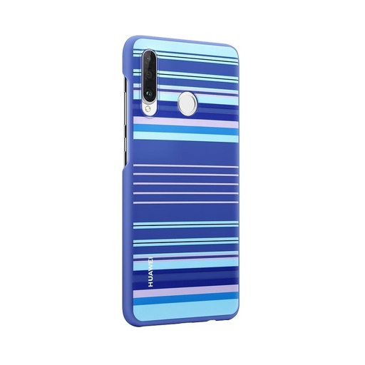 Huawei P30 Lite decorative TPU floral original husă spate, cu dungi albastre