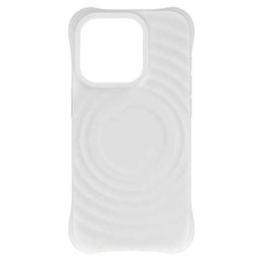 Apple iPhone 13 / iPhone 14 Tel Protect Wave magsafe husă spate (Alb)