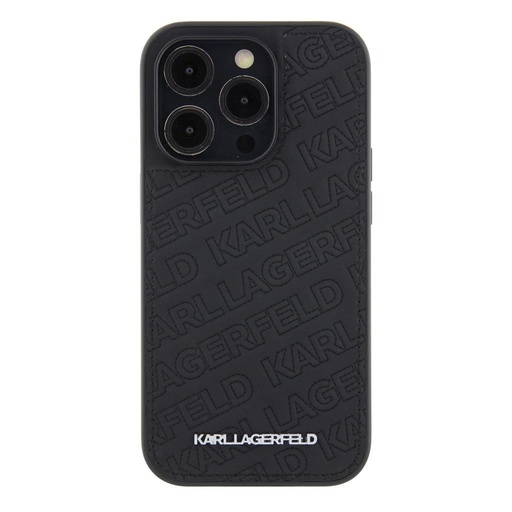 Apple iPhone 15 Pro Karl Lagerfeld PU Quilted Pattern husă (Negru) – KLHCP15LPQKPMK